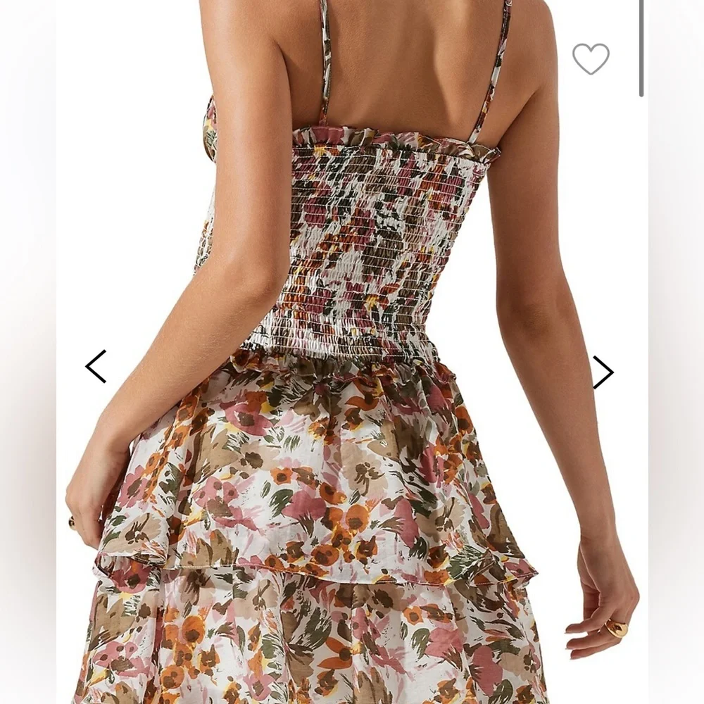 XS Mini Ruffle Cutout Dress - Picture 3 of 7